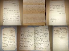 Alfred Swaine Taylor Manuscript + Austen Henry Layard + Count Pawel Strzelecki Autograph Signed
