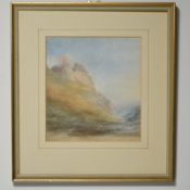 20Th Century Water Colour Of Edinburgh Castle.