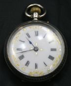 Edwardian Ladies Silver Pocket Watch