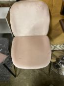 Faux Fur Pink Dining/Office Chair
