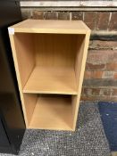 Beech Coloured 2 Cube Unit