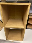 Oak Effect 2 Cube Unit