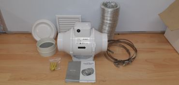Fantronix in Line Fan, & Duct Kit - Hydroponic Grow Room Tent Ventilation 4