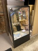 Mirror On Black Wood