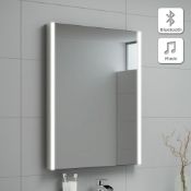 (TT33) 500x700mm Denver Illuminated LED Mirror - Bluetooth Speaker. RRP £399.99. Energy effici...
