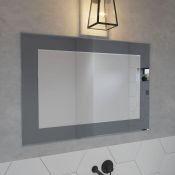 (TT34) 1000x700mm Smoked Chrome Mirror. RRP £99.99. Statement piece taking centre stage on you...