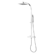(PP126) EQUINOX REAR-FED EXPOSED CHROME THERMOSTATIC MIXER SHOWER WITH DIVERTER. Stylish