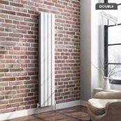 (DW191) 1600x300mm Gloss White Double Flat Panel Vertical Radiator. RRP £299.99. We love this ...