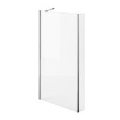 (RK162) 805mm L Shape Bath Screen. RRP £198.99. 4mm Tempered Saftey Glass Screen comes complet...