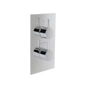 (J133) Round One Way Concealed Mixer Valve Chrome plated solid brass Built in anti-scalding d...