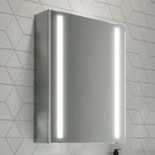(Z209) 500x650mm Dawn Illuminated LED Mirror Cabinet. RRP £499.99. Energy efficient LED lighti...