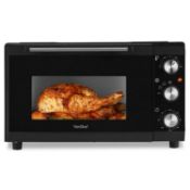 20L Mini Oven Cooker and Grill with 3 Cooking Functions, Adjustable Temperature Control and Ti...