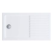 (Z118) 1400x800mm Rectangular Walk In Shower Tray. RRP £233.99. Strong & Slimline low profile...