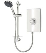 (DW246) Triton Aspirante White Gloss Electric Shower 8.5 KW. RRP £112.99. Create an enduring m...