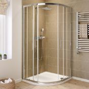 (TT91) 900x900mm - 6mm - Elements Quadrant Shower Enclosure. RRP £359.99. 6mm Safety Glass F...