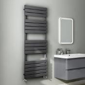 (TT159) 1800x600mm Anthracite Flat Panel Ladder Towel Radiator. RRP £399.99. We produce our e...