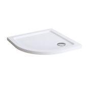 (TT63) 900x900mm Quadrant White Shower Tray. Strong & Slimline low profile design - lightweigh...
