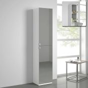 (DD63) 1700x350mm Tall Bathroom Cabinet With Mirrors . Frameless mirror for a flawless appearan...