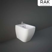 (MQ146) RAK Metropolitan Back To Wall Bidet. Manufactured from high quality vitreous china Sing...