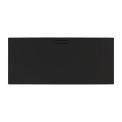 (AA120) 1000x800MM EVOLVED RECTANGULAR SHOWER TRAY ASTRO BLACK. RRP £499.99 This Rectangular S...