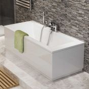 (AA89) 1700 x 750m Square Double Ended Bath. RRP £349.99. COMES COMPLETE WITH SIDE PANEL. Man...