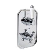 (AA178) Traditional Two Way Concealed Mixer Valve Chrome plated solid brass Built in anti-sca...