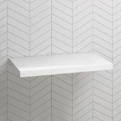 (AA117) 600mm Gloss White Wall Hung Countertop Floating Shelf. RRP £296.99. Offers the ultimat...