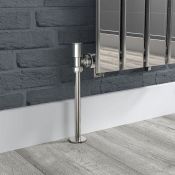 (G61) 15mm Standard Connection Angled Radiator Valves - Heavy Duty Polished Chrome Plated Brass...