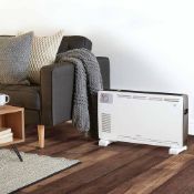 (G53) 2000W Convector Heater - White This convector heats up quickly thanks to convection techn...