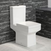 (AA111) Belfort Close Coupled Toilet & Cistern inc Soft Close Seat Made from White Vitreous Ch...