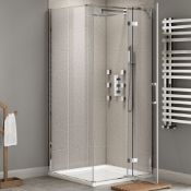 (AA82) 1000x760mm - 8mm - Premium EasyClean hinged door shower enclosure. RRP £749.99. 8mm ...