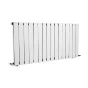(G154) 600x1380mm White Panel Horizontal Radiator. RRP £307.99. Made from low carbon steel wit...