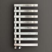 (TT85) 800x450mm Chrome Designer Towel Radiator - Flat Panel. RRP £349.99. Enjoy the convenien...