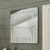 (AA167) 600x600mm Mosaic Mirror Decorative edge makes for glamourous viewing Supplied fully a...