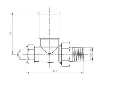 (CP94) 15mm Standard Connection Straight Radiator Valves - Heavy Duty Polished Chrome Plated Br...