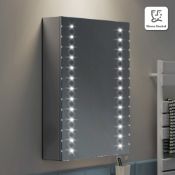 (AA107) 500x700mm Galactic Illuminated LED Mirror Cabinet - Shaver Socket. RRP £499.99. Double...