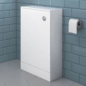(AA32) 500mm Slimline Gloss White Back To Wall Toilet Unit. Engineered with everyday use in mi...