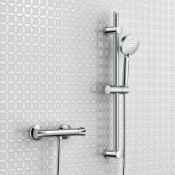 (AA126) Round Adjustable Multi Function Bar Mixer Kit Thermostatic benefits allows complete co...
