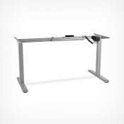 (CC136) Grey Electronic Sit / Stand Desk Frame This electronic frame lets you adjust the heigh...