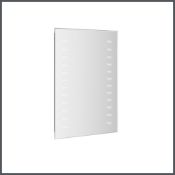 (Z114) 390x500mm Battery Operated LED Mirror. Energy saving controlled On / Off switch Conveni...