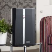 (CC137) 2L Dehumidifier with Auto Humidistat - Black Compact Portable for Damp, Moisture & Moul...