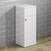 (CC110) 300mm Harper Gloss White Small Side Cabinet Unit. RRP £209.99. Our compact unit offers...