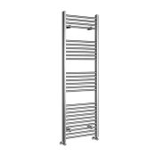 (TT82) 1200x450mm Chrome Straight Heated Towel Radiator. RRP £354.99. Steel provides enviable ...