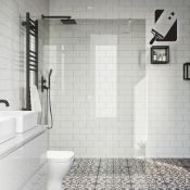 (CC85) 1200mm Large Wet Room Shower Screen. RRP £499.99. 10mm British Standard EasyClean Satef...