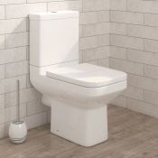 (CC73) Perth Close Coupled Toilet. Manufactured from high quality white vitreous china & finis...