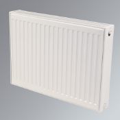 (CC125) 700x400mm PREMIUM TYPE 22 DOUBLE-PANEL DOUBLE CONVECTOR RADIATOR WHITE. High performan...