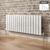 (CC123) 450x1216mm Designer radiator Premium Horizontal High-gloss White . RRP £380.99. Made ...