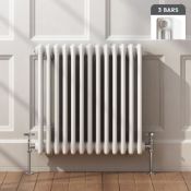 (QQ68) 600x628mm White Triple Panel Horizontal Colosseum Traditional Radiator. RRP £369.99. Fo...