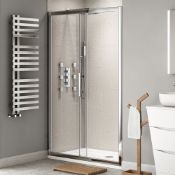 (QQ37) 1100mm - 8mm - Designer EasyClean Sliding Shower Door. RRP £429.99. 8mm EasyClean glass...