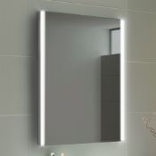 (Z106) 500x700mm Denver Illuminated LED Mirror - Battery Operated. RRP £199.99. Energy saving ...